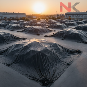 Bâche de protection haute résistance pour débris de construction, couverture anti-poussière et anti-UV en PE renforcé pour chantier - Product Image 6