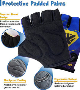 Guantes de Ciclismo de Medio Dedo para Niños, Guantes de Bicicleta Personalizados de Medio Dedo para Niños por PANTRIX INDUSTRY - Product Image 5