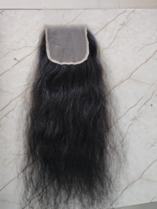 Indian curly lace closure Remy curly closure HD <b>silky</b> curly lace closure One donor hair 100% Indian temple virgin hair closure - Product Image 1