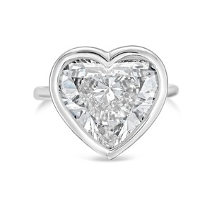 3 CT Lab Grown <b>Emerald</b> Cut Diamond Bezel <b>Ring</b> 925 <b>Silver</b> Rhodium Plated for Gift & Party Occasions - Product Image 1