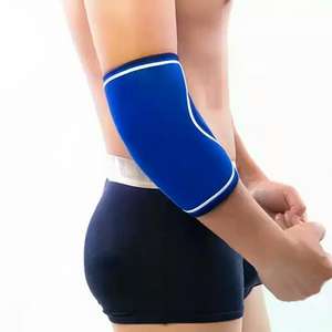 Manchons de compression en néoprène souples pour le fitness, avec logo personnalisé, pour la musculation, protection respirante pour les coudes - Product Image 3