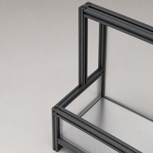 Pièces de cadre de mobilier de patio en aluminium sur mesure selon dessin, fabriquées en usine pour les étagères de rangement extérieures, les étagères et les petites tables. - Product Image 3