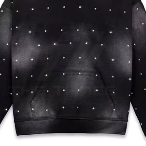 Sudadera con Capucha Moderna para Hombre con Pedrería, Diseño Decorativo con Cristales, Tela Suave y Cómoda, Ropa de Moda para Uso Diario - Product Image 4