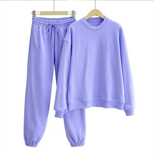 Conjunto Deportivo de Felpa 100% Algodón para Hombre y Mujer, Tallas Grandes, Ecológico, para Yoga, Entrenamiento, Escuela, Personalizado con Estampado, para Invierno - Product Image 1