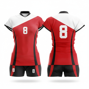 Conjunto de Uniforme de Voleibol Unisex Blanco, Rosa y Negro, Jersey Sublimado, Pantalones Cortos, Absorbe la Humedad, Cuello con Capucha, Sin Mangas, para Adultos - Product Image 6