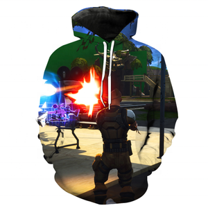 New Design Men's Woven Puffer Hoodie 100% Cotton Digital Printed <b>Cartoon</b> <b>Character</b> Winter Pullover Lined 3D Pattern Eco-Friendly - Product Image 6