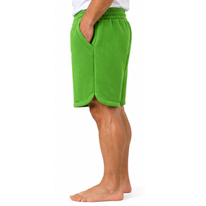 OEM <b>Mens</b> Waffle Knit <b>Shorts</b> Casual Summer Sportswear Elastic Waist Drawstring Gym Workout Fitness Training <b>Lounge</b> <b>Shorts</b> For <b>Men</b> - Product Image 5