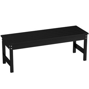 Panca da Esterno Nera per Giardino, Cortile e Terrazza - Resistente ed Elegante - Product Image 5