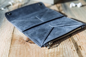 กระเป๋าเงินกันน้ำหนังม้าบ้ายาวแนววินเทจของผู้หญิง & ที่ใส่บัตรสมุดเช็ค LSW-0004จัดระเบียบโทรศัพท์ - Product Image 3