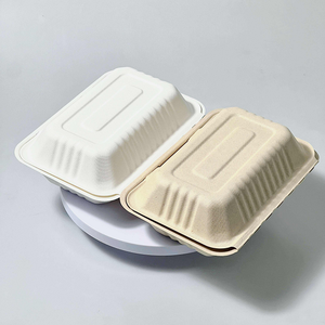 Sustainable <b>Compartment</b> <b>Lunch</b> <b>Box</b> Disposable Packaging Container for Fresh Meals Catering and Takeaway Businesses - Product Image 3