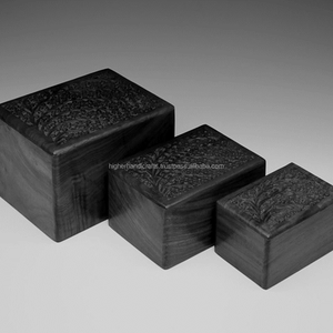 Customized Size Wood Cremation Urns High Quality Wood Funeral <b>Boxes</b> <b>for</b> <b>Ashes</b> Burial Urns - Product Image 2
