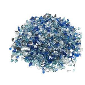 Pietre Riflettenti ad Alta Lucentezza 10 LBS/4,5 KG per Braciere da Giardino e Caminetto, Diametro 1/2 Pollice/12,7 mm, Senza Fumo - Product Image 1