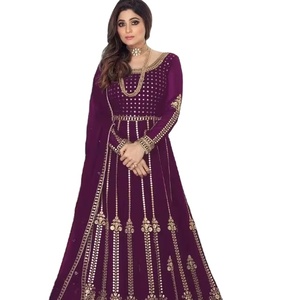 Indien pakistanais Georgette broderie travail fantaisie Salwar Kameez nouveauté Salwar costume par Shree exportations indiennes - Product Image 1