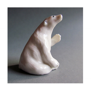 Estatuilla de oso polar de mármol de Color personalizado, estilo Animal tallado de la mejor calidad para decoración del hogar, Material de piedra - Product Image 4