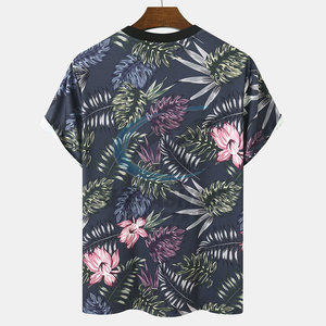 Conception de logo personnalisé, t-shirts pour hommes, service OEM, manches courtes, polyester/coton, écologiques, respirants, vente en ligne - Product Image 2