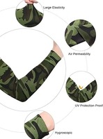 Manchons de bras de camouflage pour sports de plein air, protection UV, rafraîchissants, séchage rapide, légers, en Spandex/Polyester, compression unisexe, cyclisme