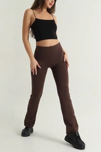 Everglow High Waist Seamless Full Length Solid Gray Yoga <b>Leggings</b> <b>Women</b> Spandex/Polyester Elastic Waist Fitness Pants Waterproof - Product Image 4