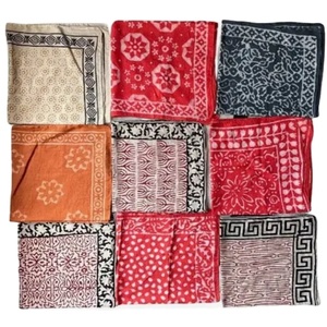 Bandana carré en coton biologique 100% - Écharpe bon marché - Fabrication artisanale personnalisée - Autres écharpes - Meilleures ventes - Fabricant de logos - Protection solaire - Extérieur - Product Image 1
