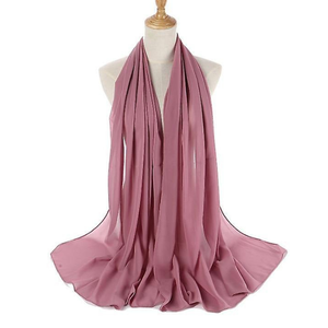 Stylish Womens Chiffon Scarves Soft Lightweight Breathable Customizable Hijab <b>Wrap</b> Muslim Shawl Long Fashion <b>Head</b> Scarf - Product Image 3