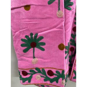Chaqueta de Algodón de Estilo Bohemio con Cuello Mandarín y Manga Larga, Bordada a Mano, de Terciopelo, con Patrón de Corazones, para Mujer, Otoño/Invierno - Product Image 5