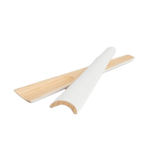 La mejor opción de cucharas de madera rectangulares de bambú hilado, juego de cucharas de tenedor desechables ecológicas, ensaladera hecha a mano apta para alimentos para personalizar - Product Image 1