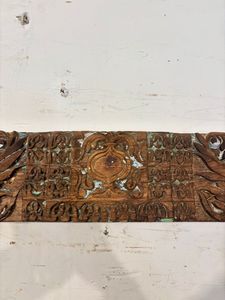 Panel de Madera de Teca Vintage con Grabado Fino en Relieve para Decoración de Pared en Hogar, Oficina, Sala de Estar, Comedor, Puerta y Dormitorio - Product Image 4