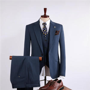 Costumes d'affaires ajustés pour hommes, 2 pièces, blazers à revers pointus, smokings, simple boutonnage, costume homme pour occasions formelles, grandes tailles, braguette zippée - Product Image 3