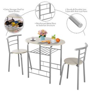 Set Bistrot Salvaspazio in 3 Pezzi per Cucina e Appartamento, Ideale per Sale da Pranzo - Product Image 4