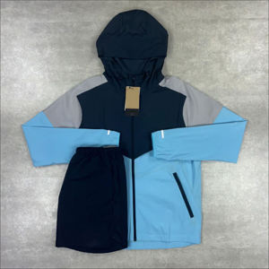 Chaqueta Deportiva Impermeable con Capucha, Reversible, Transpirable, Ligera, Cortavientos, Unisex, con Cierre Completo, Estilo Deportivo - Product Image 1