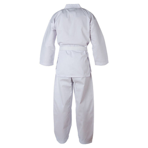 Uniforme de Karate con Logotipo Personalizado, Unisex para Adultos, 100% Algodón, Traje de Artes Marciales de una Pieza, Corte Regular, Blanco - Product Image 2