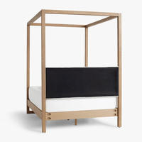 Lit à baldaquin en bois massif de haute qualité, style antique moderne, pour chambre à coucher, taille King ou Queen