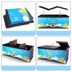 Boîte d'organisation pliable en gros bon marché Boîte pliable personnalisée durable Boîte <span class=keywords><strong>de</strong></span> <span class=keywords><strong>rangement</strong></span> en tissu Oxford en polyester avec <span class=keywords><strong>de</strong></span> nouveaux courants - Product Image 3