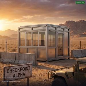 Cabine de sécurité préfabriquée, poste de garde renforcé en acier pour le contrôle des frontières, caserne de garde - Product Image 2