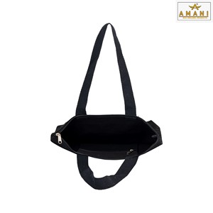 กระเป๋าผ้าแคนวาสแบบพับได้ เป็นมิตรกับสิ่งแวดล้อม เหมาะสำหรับไปทะเล  ทำจากผ้าฝ้ายออร์แกนิค  รับสกรีนโลโก้  ดีไซน์ทันสมัย  จุของได้เยอะ คุณภาพสูง - Product Image 2