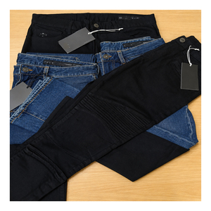 Global Brand Bangladesh Stock Apparel Straight Denim <b>Jeans</b> Pants <b>for</b> <b>Men</b> Regular Fit Classic 5-Pocket Cotton Stretch Custom OEM - Product Image 1