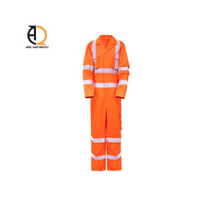 Ropa de Trabajo de Algodón Ecológica, Ropa Ignífuga, Ropa de Seguridad con Cinta Reflectante de Llamas, Overol - Product Image 1