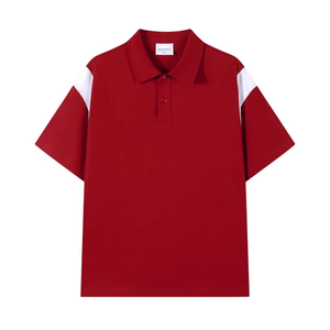 Camisas de Manga Corta de Punto Antiarrugas al por Mayor para Hombre, Poliéster/Algodón, Estampado Personalizado, Logotipo Frontal, Bolsillo, Camisas Polo Casuales - Product Image 3