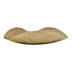 Frutero de Acero Inoxidable con Borde Dorado Martillado, Hecho a Mano, de Lujo, Moderno, Biodegradable y Ecológico, Centro de Mesa para el Hogar - Product Image 1