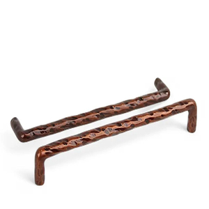 Ensemble de poignées de porte en fer forgé à la main, style vintage en fer forgé noir torsadé - Product Image 6