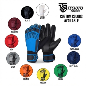 Gants de gardien de but pour jeunes et adultes, protection des doigts, logo personnalisé, paume en latex allemand, antidérapants, respirants, équipement de gardien de but de football - Product Image 4