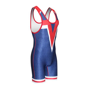 Singlet de Lucha Libre para Hombre, Más Vendido, con Tirantes Cortos Ajustables, Diseño de Sublimación de Color Personalizado, Secado Rápido, para Gimnasio y Fitness - Product Image 4