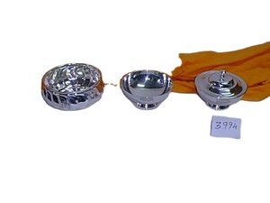 Cuenco de perforación de latón antiguo, cuenco de fruta martillado de acero inoxidable, cuenco decorativo para el hogar - Product Image 2