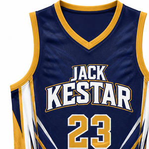 Fabrication de maillots de basket-ball professionnels personnalisés pour les jours de match avec des caractéristiques de performance, production de maillots de basket-ball brodés - Product Image 4