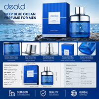 Deold Deep Blue Ocean OEM Étiquette personnalisée Vente en gros 85ml Parfum pour homme boisé marin EDP