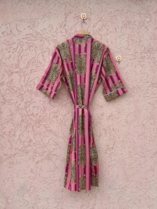 Elegante Kimono de Playa de Algodón con Estampado de Jungla para Primavera/Verano, para Mujer, con Manga Larga, Material Suave y Ligero, Hecho a Mano - Product Image 3