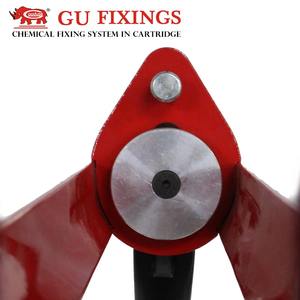 Buen uso 811N 360ml Potencia manual Aleación de aluminio Inyección de dos componentes Pistola aplicadora de anclaje químico híbrido Antigoteo - Product Image 2