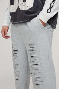 Pantalones de chándal de PANA con diseño de rasgado recto y logotipo personalizado, pantalones de hombre de tiro medio, lavado, holgado, ropa de calle con cordón, moda - Product Image 3