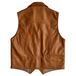 Latest Design Custom Made Men Leather Vest Jacket For Men New Design Winter Men's Clothing Leather Vest Jacket - Product Image 6