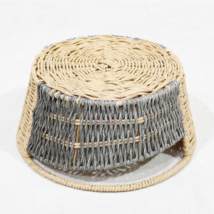 Panier décoratif pliable en jonc de mer tressé Artex Dong Thap Factory, boîte de rangement pour la maison, solution d'organisation CH4919B - Product Image 2