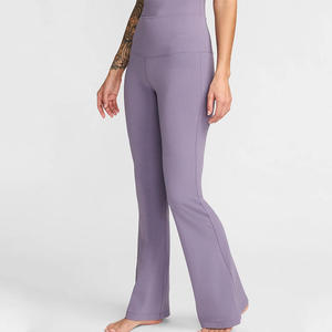 Nouvelle Collection : Leggings Évasés Femme Taille Mi-Haute Effet Push-Up Doux et Confortables pour Yoga et Fitness, Motif Écossais, Extensibles dans les Quatre Sens - Product Image 1